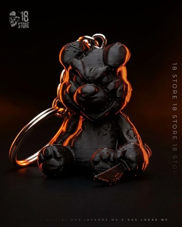 Chaveiro 3d Urso Regra 3 Faca