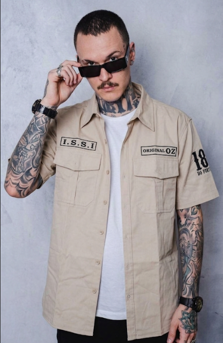 Work Shirt Manga Curta