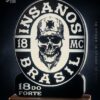 Luminária 3d Brasão Insanos 18x13
