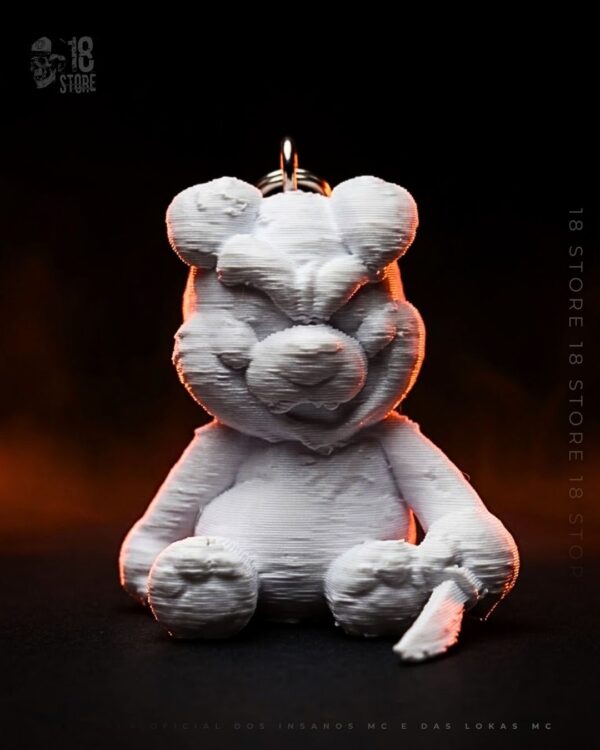Chaveiro 3d Urso Regra 3 Faca